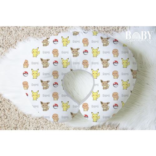 POKE ANIMALS Baby Nursing Pillow Cover, Poke Animals Gift for Baby, Baby Gift, Personalized Nursing Pillow Cover, Baby Boy Accesories