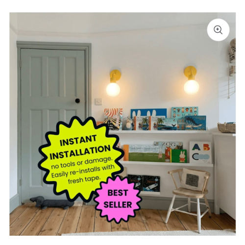 Poplight: Cord free, Rechargeable Wall Light Marigold