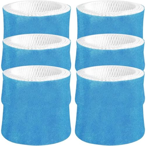 Humidifier Wicking Filter Replacement 2.0 Compatible with Canopy Bedside and Nursery Humidifier 2.0, Wood Pulp & Paper Filter, 6 Pack (Blue)