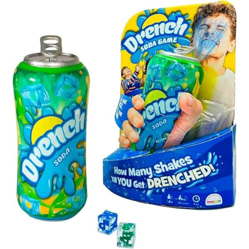 MUKIKIM Drench Soda Game - Family & Party Interactive Game of Chance. Roll Dice, Shake Can & Pull The Tab! The Last Person to Stay Dry Wins!