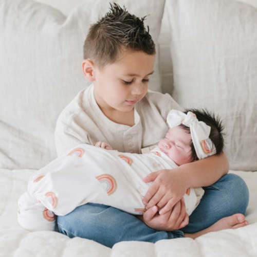 STRETCHY SWADDLES in DUSTY ROSE