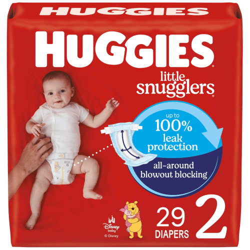Huggies Little Snugglers Baby Diapers, Size 2 (12-18 lbs), 29 Ct