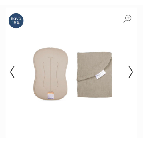 Lounger Curve + Muslin Cover Set | Birch