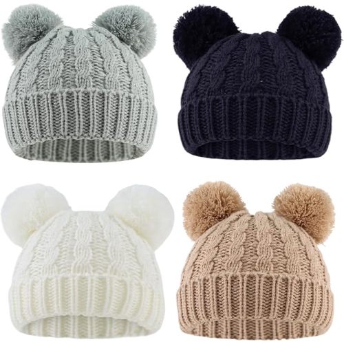 Yuoahcn Baby Girl Beanie Winter Baby Boy Hat Infant Toddler Cold Pom Hat
