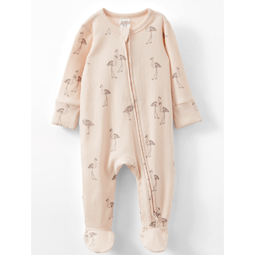 Organic Pointelle Zip All In One Romper