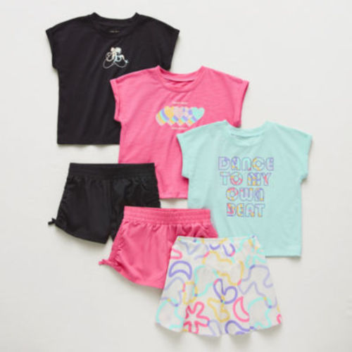 Okie Dokie Active Toddler & Little Girls 6-pc. Short Set