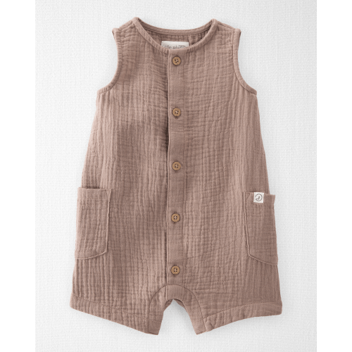Baby Organic Cotton Gauze Romper - Little Planet | Carter's