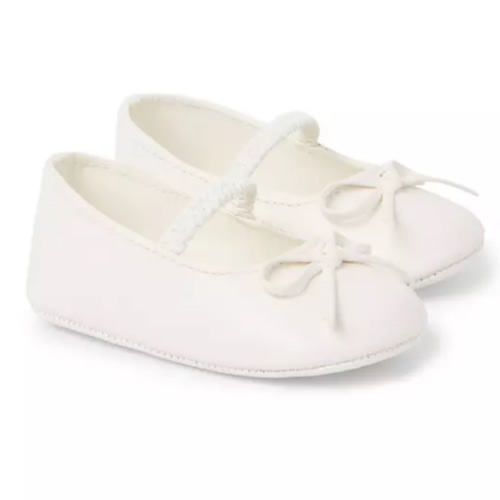 Baby Jet Ivory Baby Bow Flat by Janie and Jack