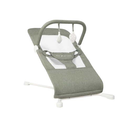 Baby Delight Highland Portable Baby Bouncer, 3 Position, Infants 0-6 Months, Sage Tweed (Unisex)