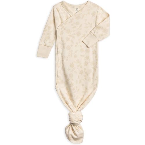 Colored Organics Baby 100% Organic Cotton Newborn Knotted Gown
