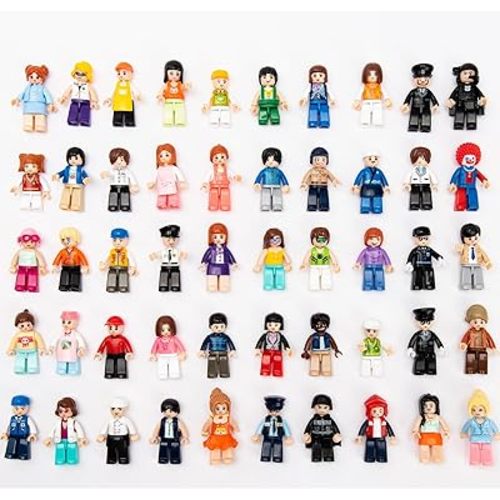 50 PCS RAMDOM Minifigures Building Minifigs Mini Figure People Toy Mystery Pack