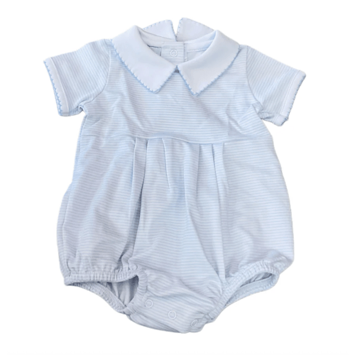 LB mini stripes collar boy bubble
