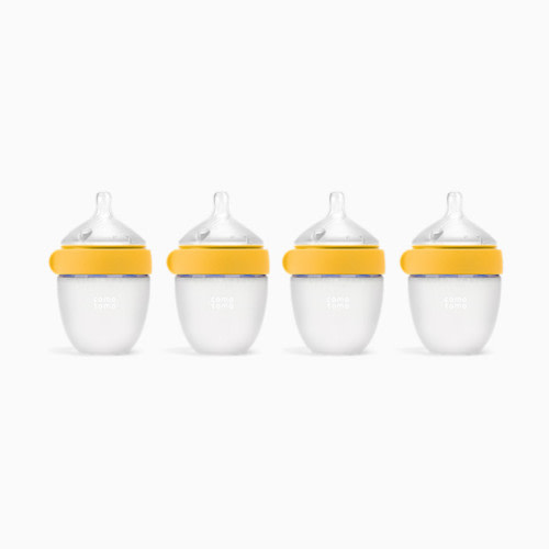 Silicone Baby Bottle 2.0 - Yellow, 5 Oz