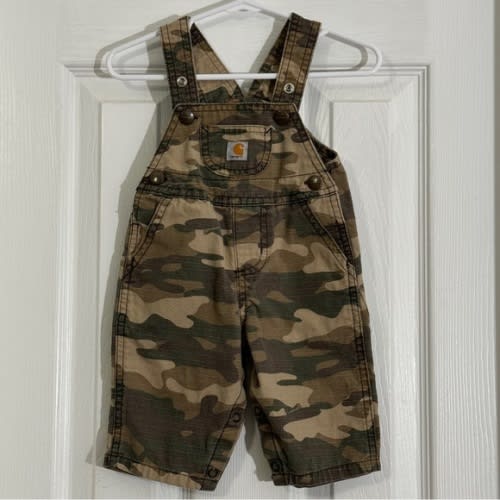 Carhartt Unisex Baby Green Camouflage Overalls