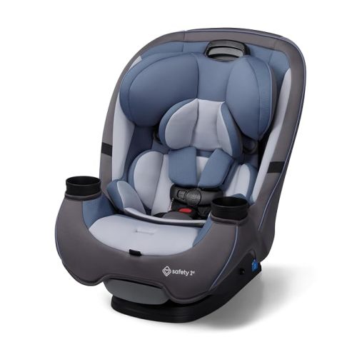 Safety 1st Grow and Go All-in-One Slim Convertible Car Seat, Rear Facing, 5-40 lbs, Forward Facing (30–65 lbs), High Back Booster Seat 40-100 pounds, Alaskan Blue