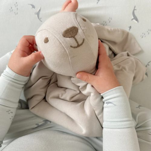 Off-White Bamboo Viscose Bunny Lovey | günamüna