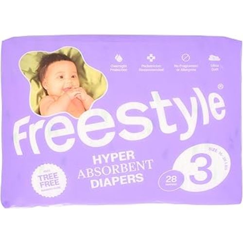 Freestyle Diapers Size 3, 28 CT (16-28 lbs)