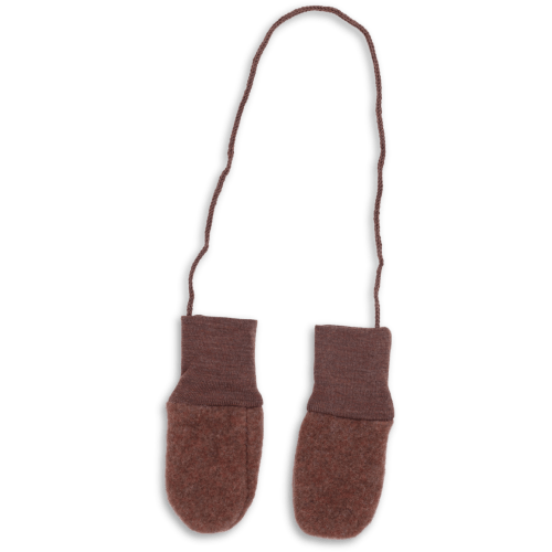 Wool fleece baby mittens
