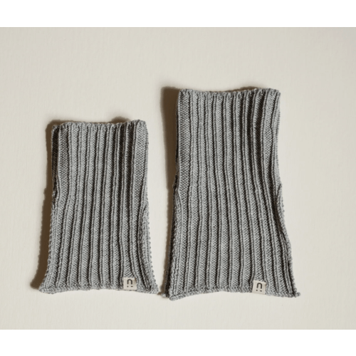 Sorbet Paneled Neck Warmer | Merino Wool - Classic (Coconut/Light Grey)