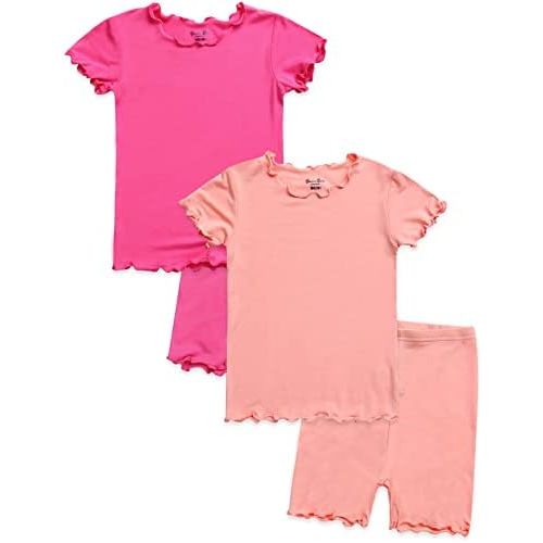 VAENAIT BABY Kids Sleepwear Pajamas Short Soft Cool Summer Viscose Pjs 2pcs Set