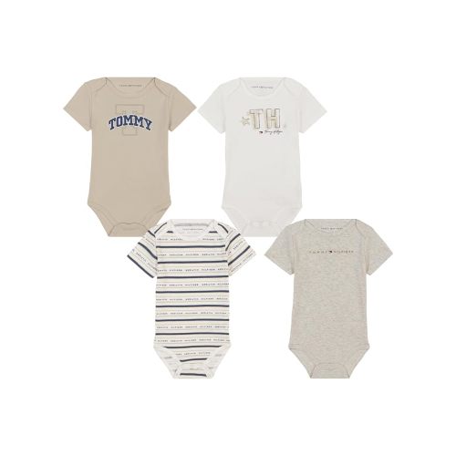 Tommy Hilfiger baby-boys 4 Pack Bodysuit