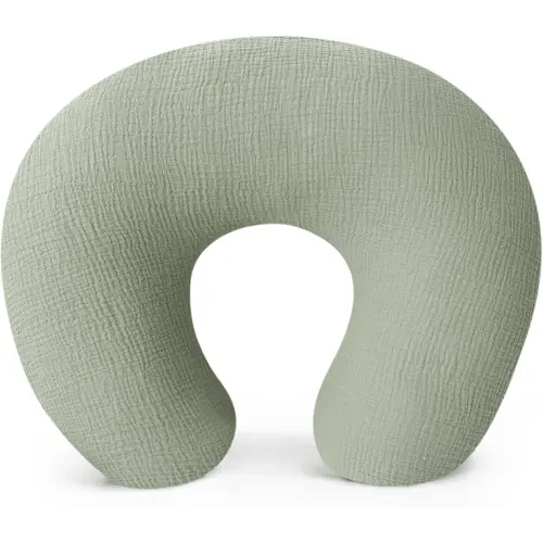Konssy Muslin Nursing Pillow Covers, 100% Cotton Soft & Adorable Covers for Breastfeeding Pillows, Slipcovers for Newborn Baby Boys & Girls