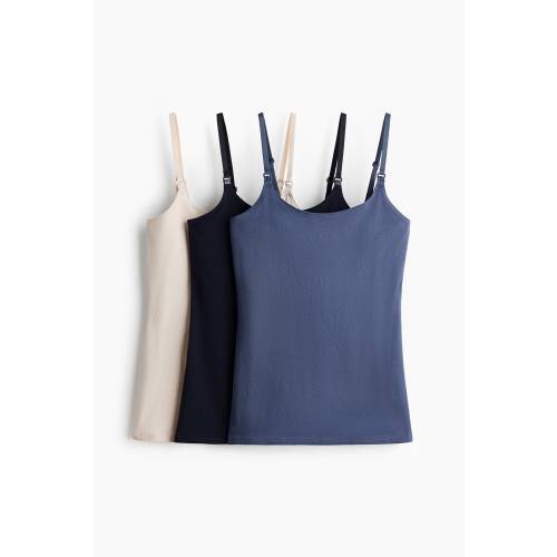 MAMA 3-PACK NURSING CAMISOLE TOPS