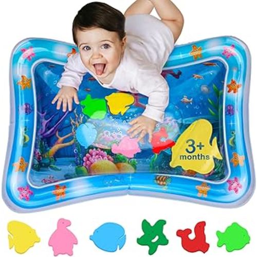 Tummy Time Water Mat – Inflatable Water Play Pad for Babies - Sensory Tummy Time Mat for Floor Play - 100% BPA-Free & Leakproof - Baby, Infants 3-12 Months – Avec Maman