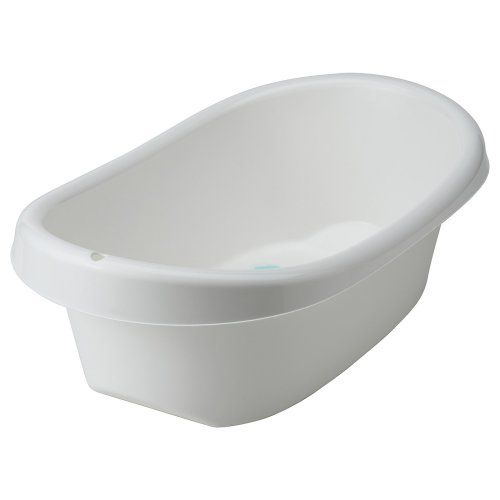 LÄTTSAM Bañera para bebé - blanco/turquesa