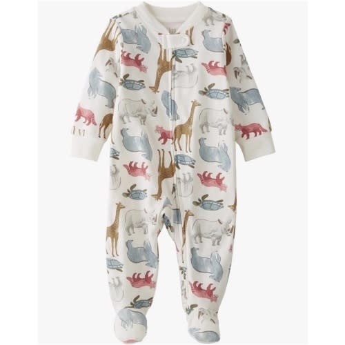 little planet by carter's Boy Sleep and Play made with Organic Cotton, Endangered Species, 6M