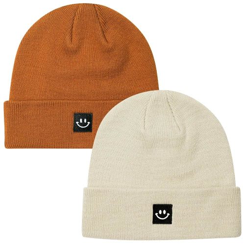 2Pack Baby Beanie Knit Toddler Hat for Girls Boys 0-8 Years