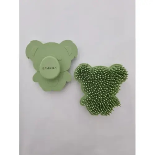 Bambola The Label Koala Soft Bristled Silicone Brush- Olive | Baby Bunting AU