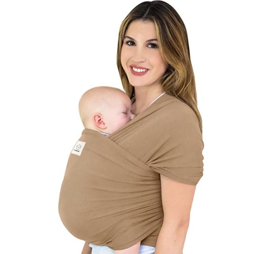 KeaBabies Baby Wrap Carrier - All in 1 Original Breathable Baby Sling, Lightweight,Hands Free Baby Carrier Sling, Baby Carrier Wrap, Baby Carriers for Newborn, Infant, Baby Wraps Carrier (Warm Hearth)