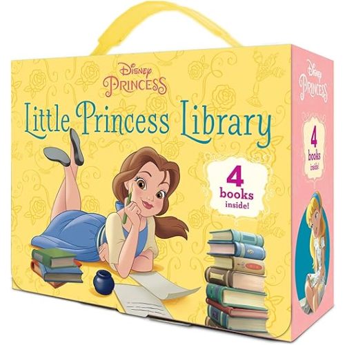 Little Princess Library (Disney Princess): Disney Cinderella; Disney The Little Mermaid; Disney Moana; Disney Beauty & the Beast Board book – Picture Book, October 26, 2021