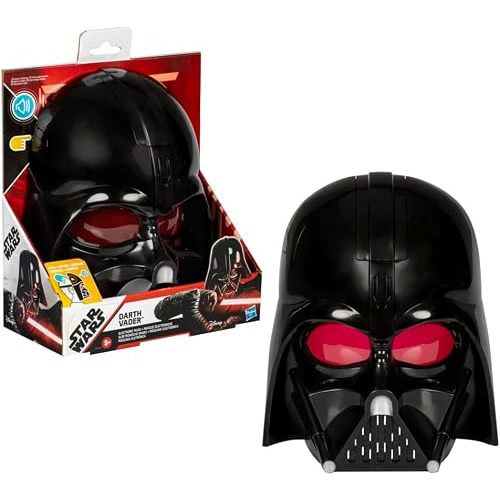 STAR WARS Darth Vader Electronic Mask with Phrases & Sound Effects, Costume for Kids, Toys for 5 Year Old Boys and Girls (Amazon Exclusive)