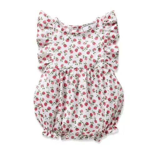 Brands We Love Infants Ruffled Romper in Petite Petals by Janie and Jack