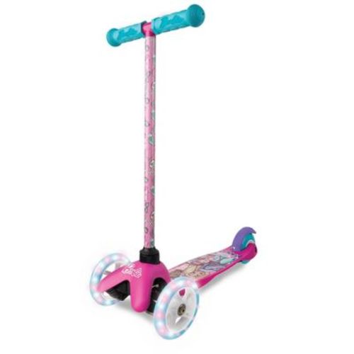 Barbie Tilt and Turn Light Up 3 Wheels Scooter