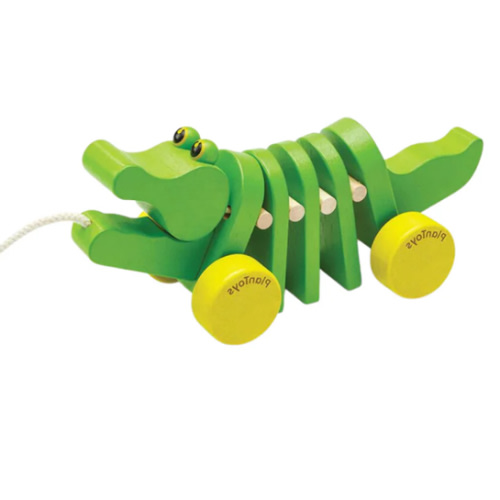 Dancing Alligator Wooden Pull Toy