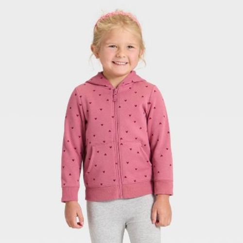 Toddler Girls' Zip-Up Fleece Hoodie - Cat & Jack™