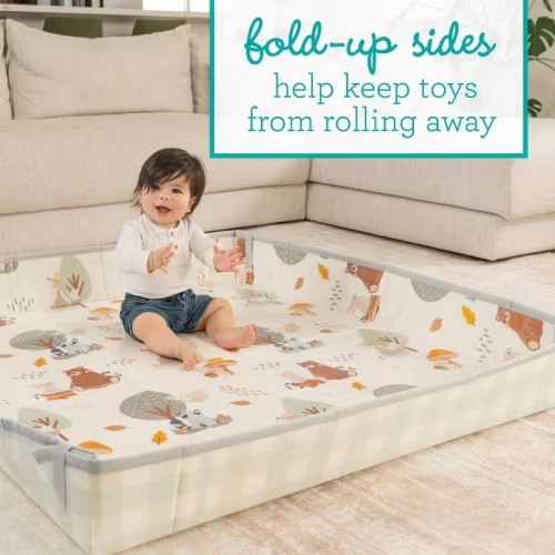 Infantino Foldable Soft Foam Playmat - Woodland