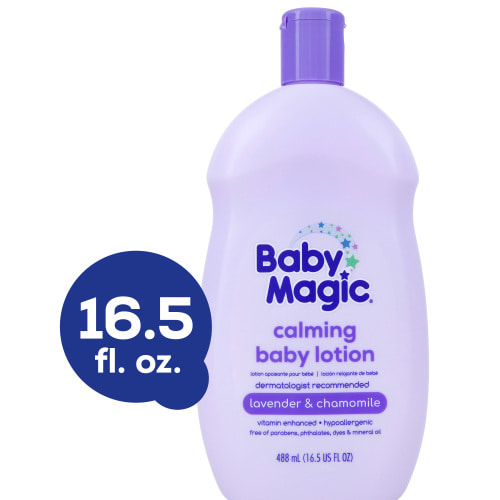 Baby Magic Lavender and Chamomile Calming Baby Lotion, Hypoallergenic, 16.5 oz.