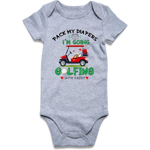 UNIFACO Unisex Baby Funny Saying Outfit Short and Long Sleeve Bodysuits Romper 0-18M
