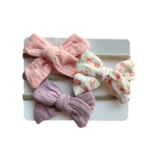 3-Pack Nylon Bows, Charlotte