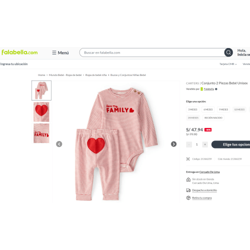 CARTERS
|
Conjunto 2 Piezas Bebé Unisex
