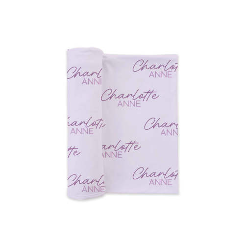 Personalized Swaddle in Pretty In Purple | Caden Lane