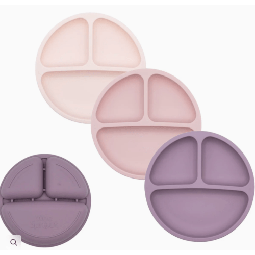 Silicone Divided Plates (Non-Suction) – Set of 3