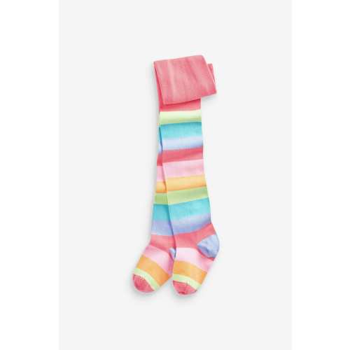 Multicolour Cotton Rich Rainbow Stripe Tights
