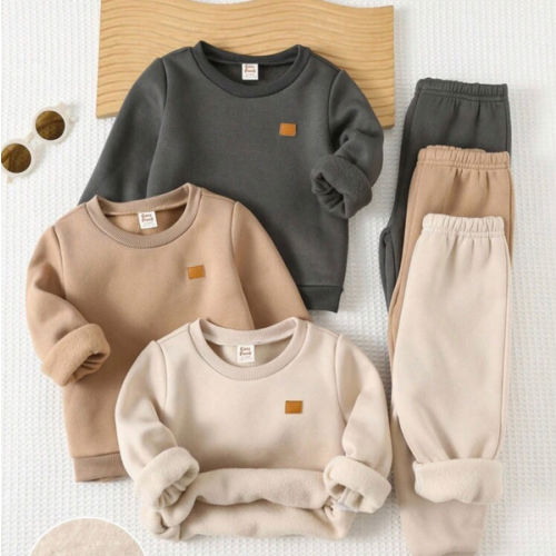 Cozy Pixies 6pcs Baby Boy Soft Knit Jacquard Crew Neck Long Sleeve Sweatshirt And Elastic Waist Pants Set Baby Winter Sets Baby Casual Sets Mocha Baby Clothes Neutral Baby Clothes Fall | SHEIN USA