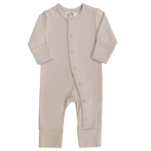 organic snap baby romper | long sleeve one piece outfit – LUCY LUE ORGANICS