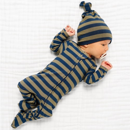 Rome Ribbed Zipper Footies